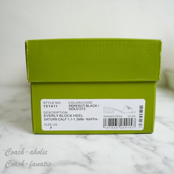 NIB Tory Burch Everly Anatomic Lug Nappa Leather Slide Sandal in Black - Picture 10 of 10